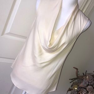 Theory Sleeveless Draped Neck Blouse